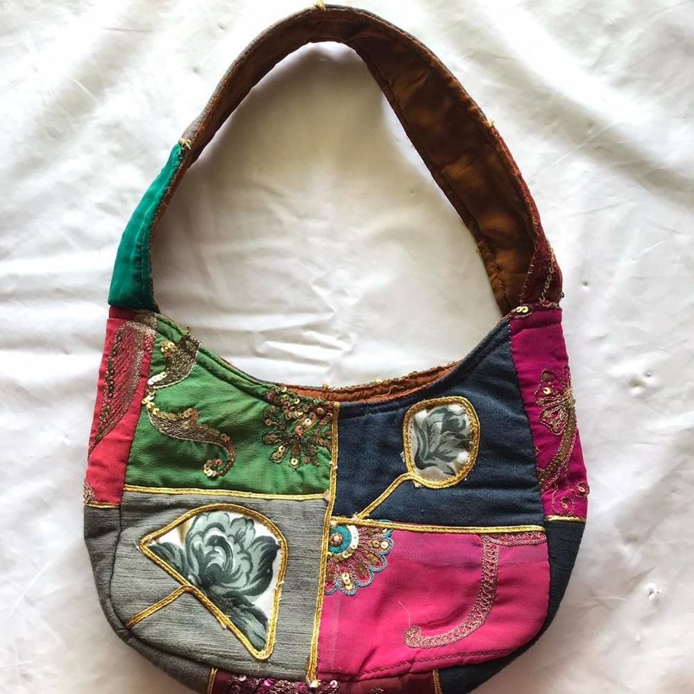 Colorful Patchwork Mini Bag - image 1